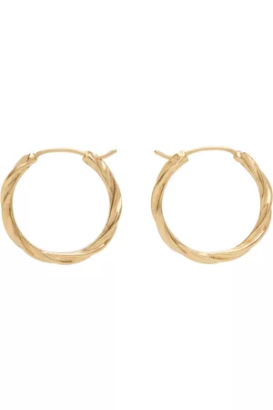 Maison Margiela Men Earrings - Gold Hoop Earrings