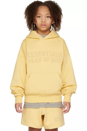 Essentials Hoodies - Kids Yellow Bonded Hoodie