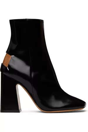 Maison Margiela Women Boots - Black Square Toe Boots
