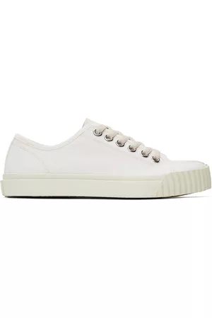 Maison Margiela Women Canvas Sneakers - Off-White Tabi Sneakers
