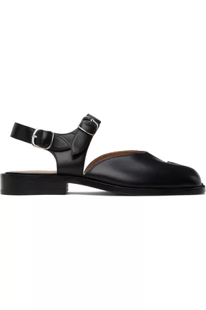 Maison Margiela Men Formal Shoes - Black Tabi Monk Sandals