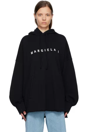 Maison Margiela Women Hoodies - Black Glow-In-The-Dark Hoodie