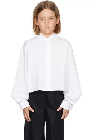 Maison Margiela Shirts - Kids White Layered Shirt
