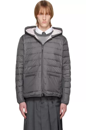 Thom Browne Men Jackets - Gray Ultra Light Down Jacket