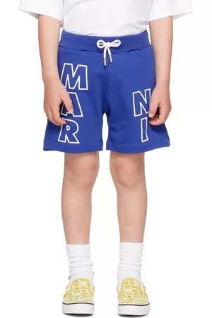Marni Shorts - Kids Blue Elasticized Shorts