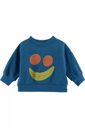 Tiny Cottons Sweatshirts - Baby Navy Smile Sweatshirt