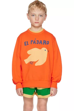 Tiny Cottons Sweatshirts - Kids Red 'El Pajaro' Sweatshirt