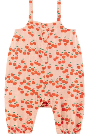 Tiny Cottons Rompers - Baby Pink Cherries Bodysuit