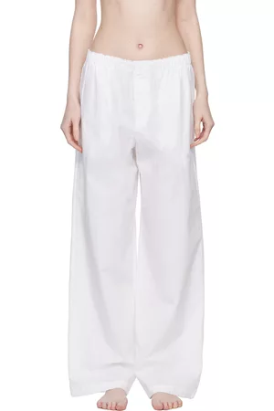 SKIMS Women Pajamas - White Two-Pocket Pyjama Pants