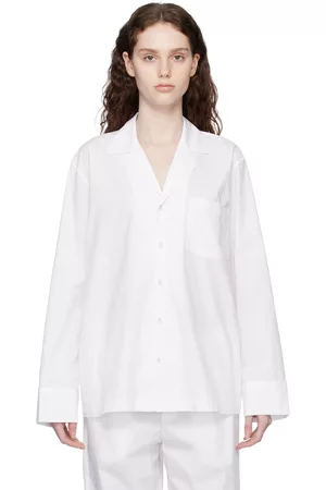 SKIMS Women Pajamas - White Button Pyjama Shirt