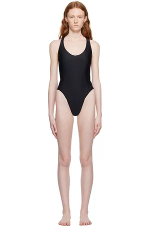 Nike Women Swimsuits - Black Hydralock Fusion One-Piece Swimsuit