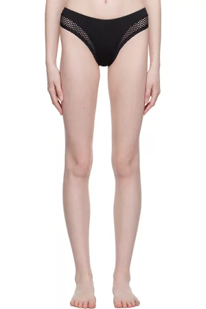 Nike Women Bikini Bottoms - Black Sling Bikini Bottom