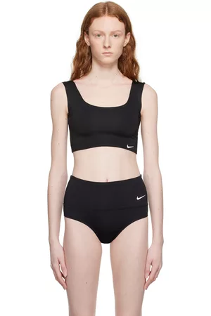 Nike Women Bikini Tops - Black Bonded Bikini Top