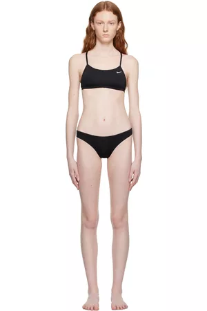 Nike Women Bikinis - Black Essential Racerback Bikini