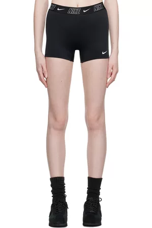 Nike Women Bikini Bottoms - Black Kickshort Bikini Bottom