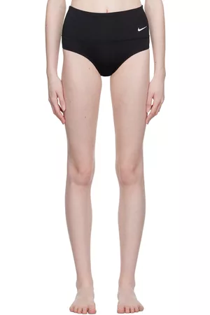 Nike Women High Waisted Bikinis - Black Essential High-Waisted Bikini Bottom