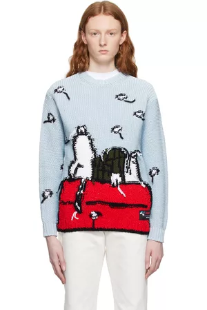 Moncler Women Sweaters - Blue Peanuts Edition Sweater