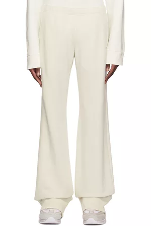 Maison Margiela Men Sweatpants - Off-White Embroidered Sweatpants