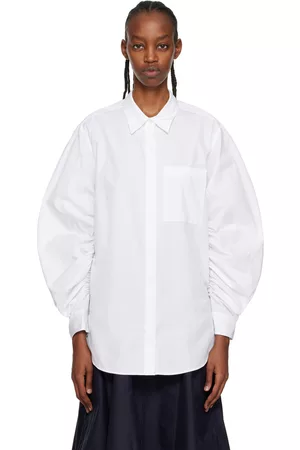 3.1 Phillip Lim Women Shirts - White Shirred Shirt