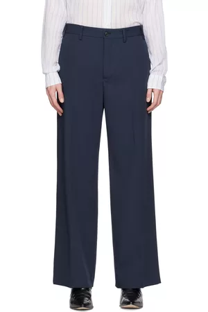 OUR LEGACY Men Twill Pants - Navy Sailor Trousers