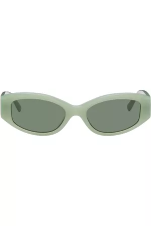 Insatiable High Men Sunglasses - SSENSE Exclusive Green Jude Sunglasses