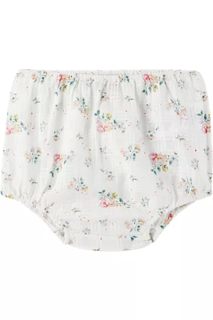 BONTON Accessories - Baby White Floral Bloomers