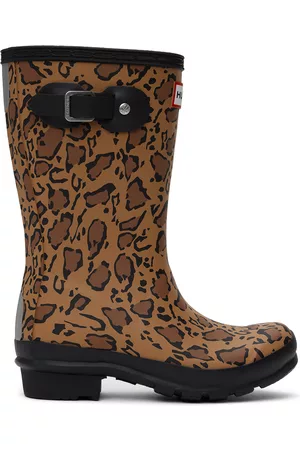 Hunter Winter Boots - Kids Tan Original Big Kids Rain Boots