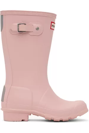 Hunter Winter Boots - Kids Pink Original Big Kids Rain Boots
