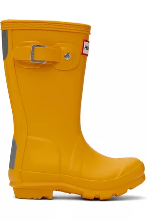 Hunter Winter Boots - Kids Yellow Original Little Kids Rain Boots