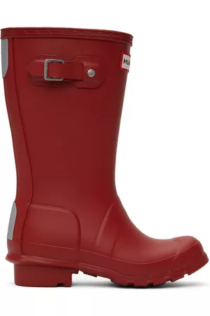 Hunter Winter Boots - Kids Red Original Big Kids Rain Boots