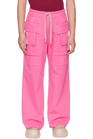 Rick Owens Pants - Kids Pink Creatch Cargo Pants