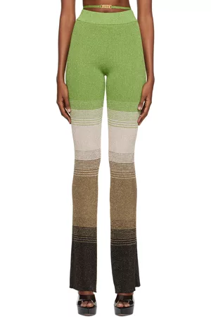 GCDS Women Sweats - Green Degradé Lounge Pants