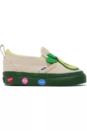 Vans Flat Shoes - Baby Off-White Slip-On V Cado Sneakers