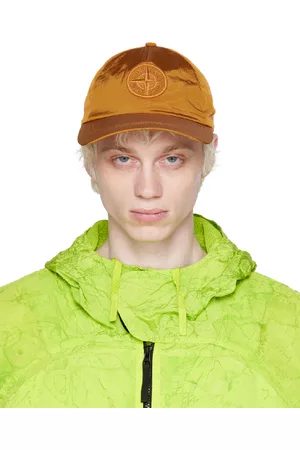 Stone Island Men Caps - Orange Metal Cap