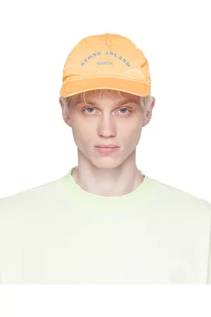 Stone Island Men Caps - Orange Prasmatico Cap