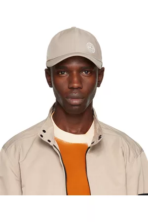 Stone Island Men Hats - Gray Embroidered Hat