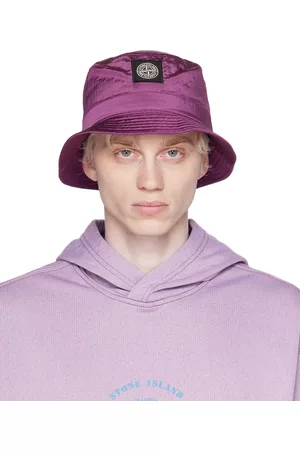 Stone Island Men Hats - Purple Patch Bucket Hat