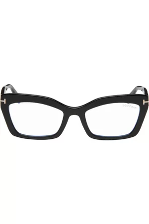 Tom Ford Women Sunglasses - Black Blue-Block Cat-Eye Glasses