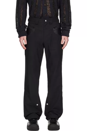 Kiko Kostadinov Men Twill Pants - Black McNamara Trousers