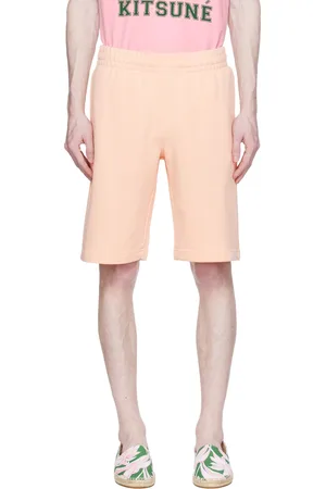 Marni Wide-Leg logo-print Silk-twill Shorts - Men - Pink Shorts - Xs