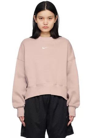 Nike Women Sweatshirts - Pink Phoenix Sweatshirt