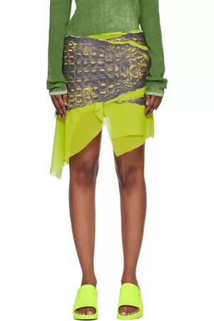 Diesel Women Mini Skirts - Green L-Chidima Miniskirt