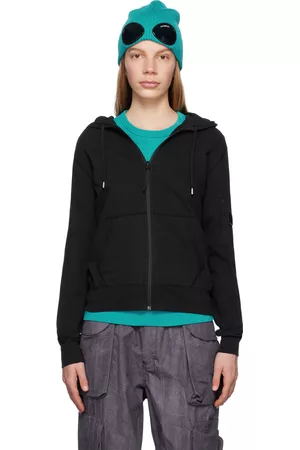 C.P. Company Women Hoodies - Black Lens Hoodie
