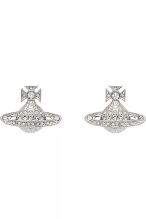 Vivienne Westwood Men Earrings - Silver Mini Bas Relief Earrings