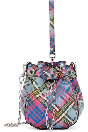 Louise Small Tartan Faux Leather Crossbody Bag in Multicoloured