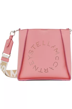 Stella McCartney Women Shoulder Bags - Pink Perforated Logo Shoulder Bag