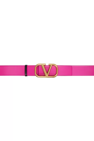 VALENTINO GARAVANI Women Belts - Pink VLogo Reversible Belt