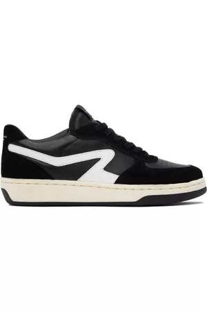 RAG&BONE Men Sports Shoes - Black Retro Court Sneakers