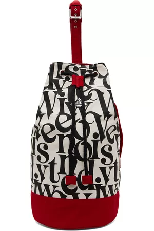 Vivienne Westwood Men Rucksacks - Black & White Ethical Fashion Africa Kit Duffle Backpack