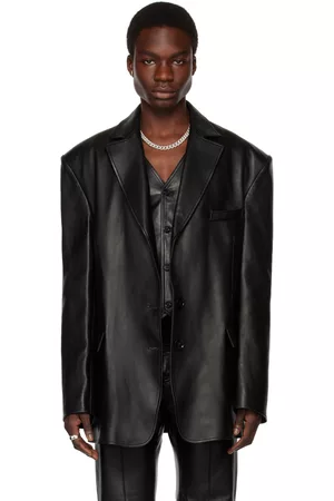 LU’U DAN Men Leather Jackets - Oversized Tailored Leather Jacket